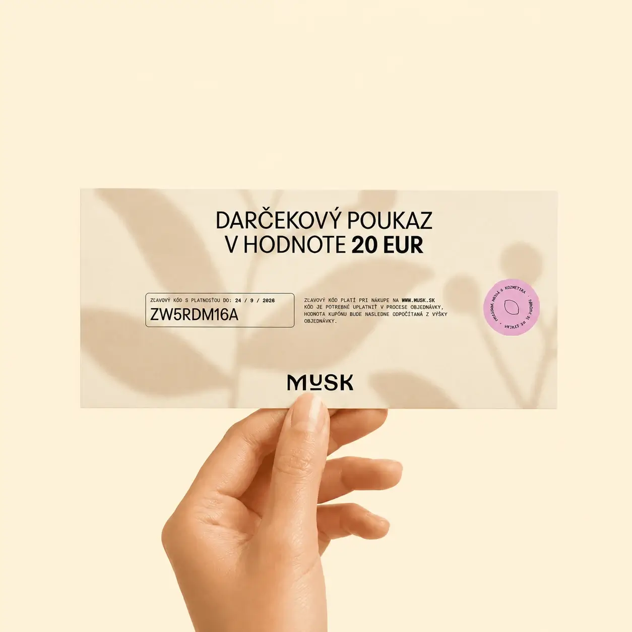 DARČEKOVÁ POUKÁŽKA 20€