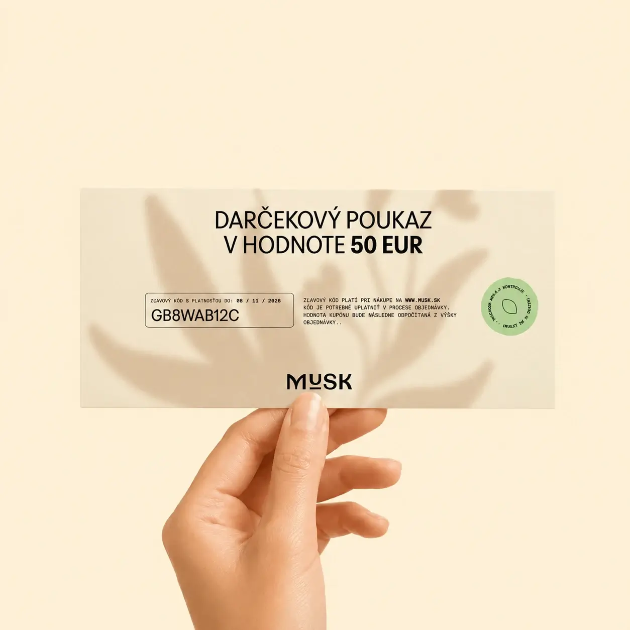 DARČEKOVÁ POUKÁŽKA 50€