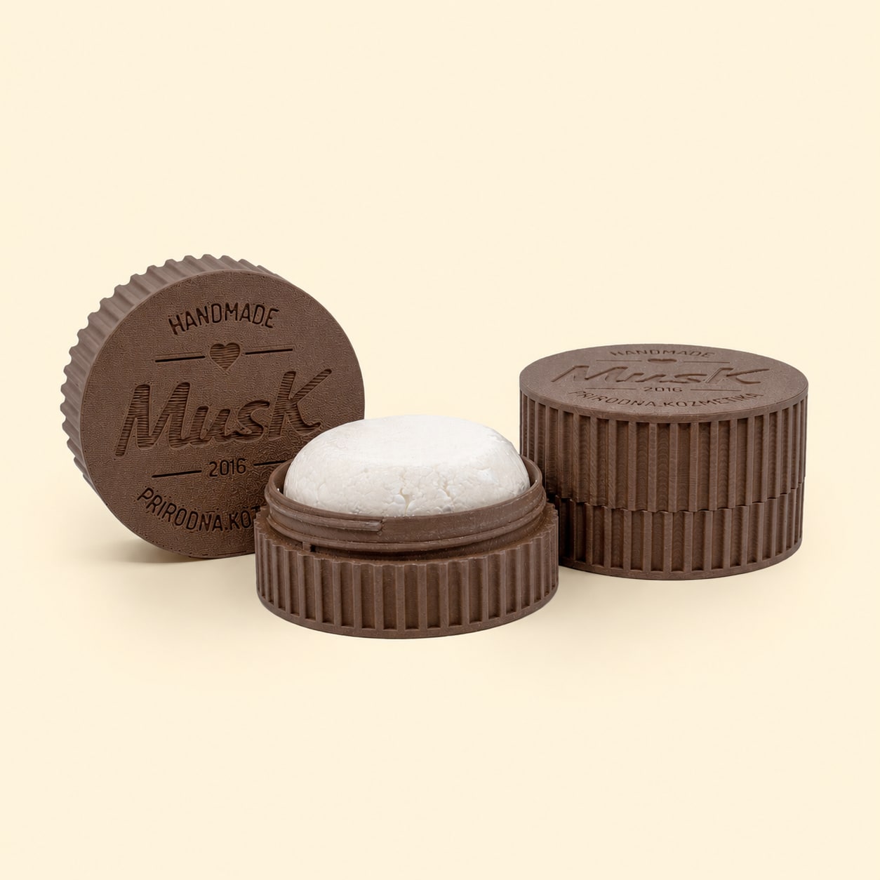 SHAMPOO BAR CARRIER 80 g – BROWN