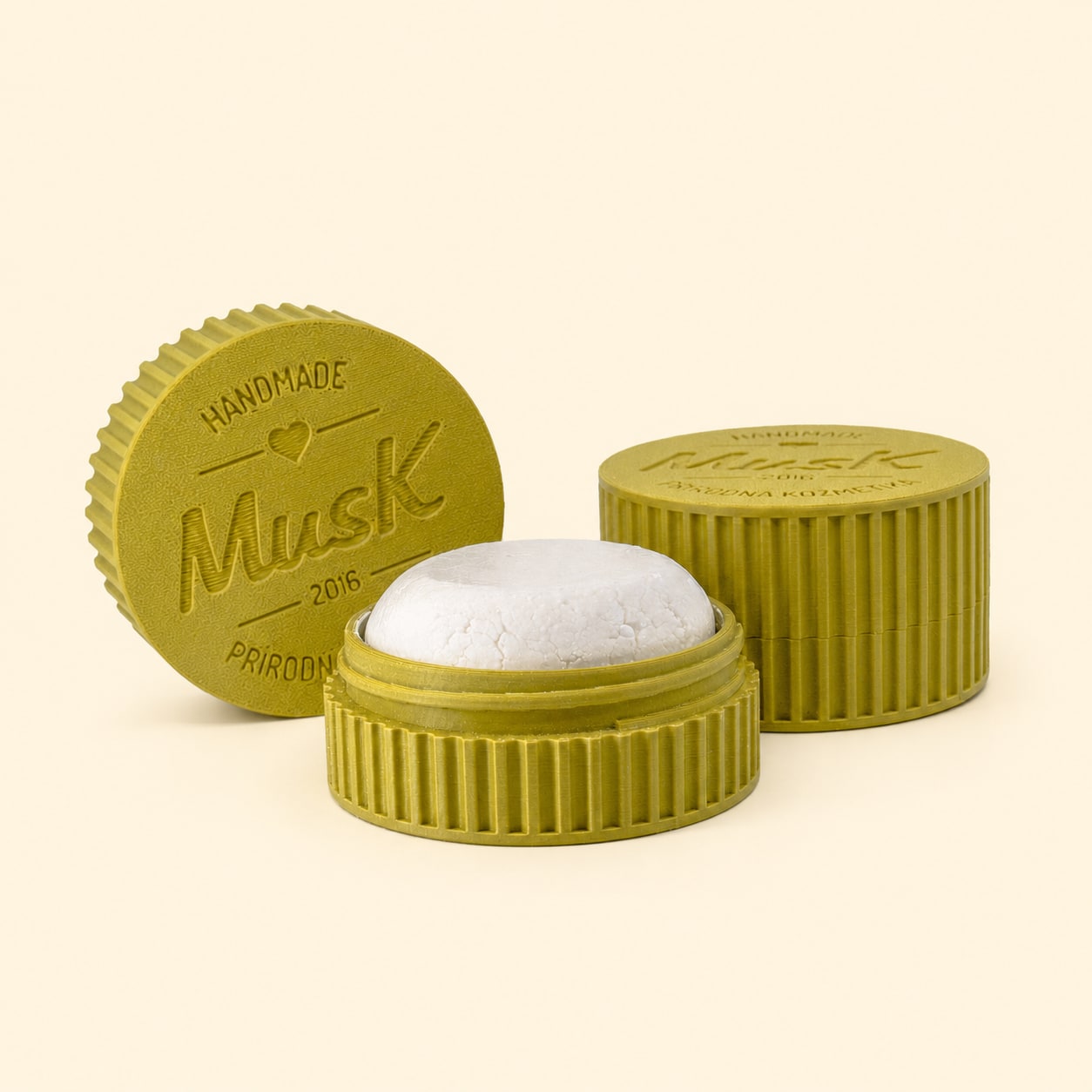 SHAMPOO BAR CARRIER 80 g – YELLOW-GREEN